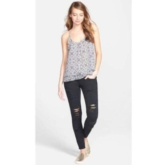 nordstrom Sun & Shadow Top XS Double Layer Halter Printed Modern Family Haley - Picture 7 of 13